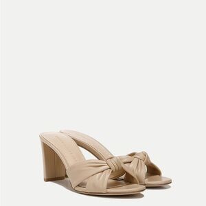 Veronica Beard Ganita Knot Heels Tan
